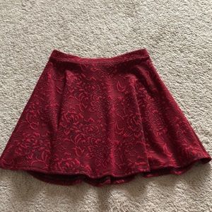 Red skirt